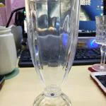 玻璃条纹大果汁杯