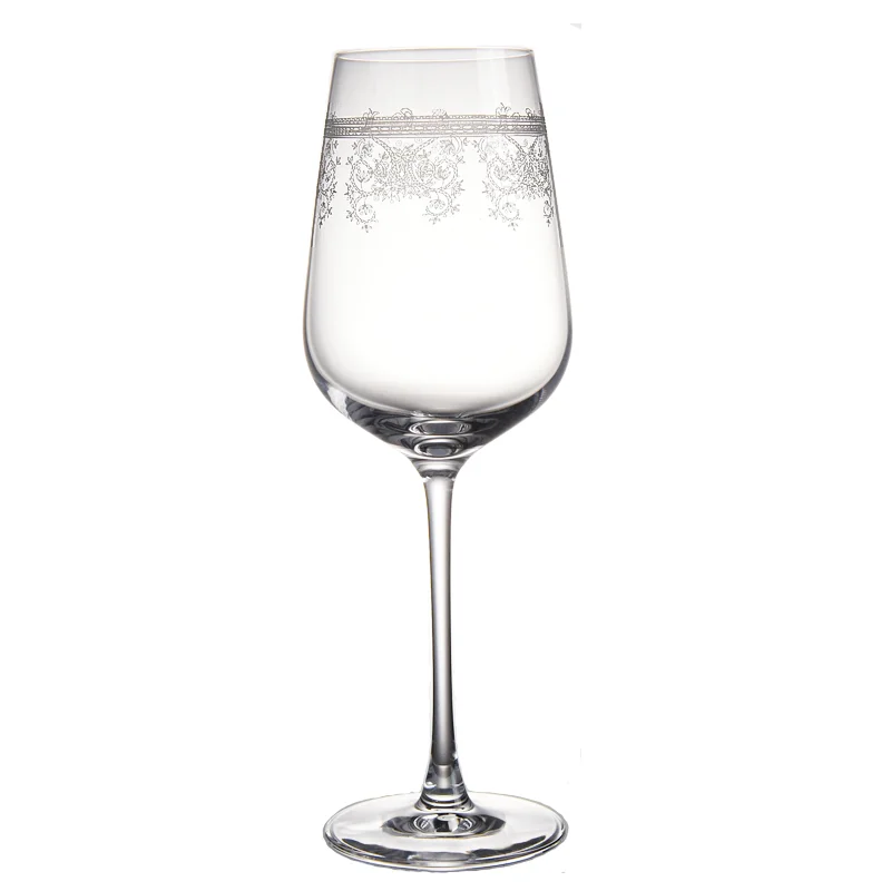 水晶雕花红酒杯