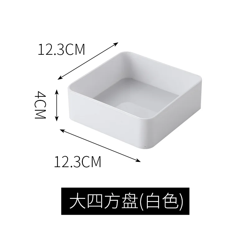 方形反口小吃碟【方形圆角小果盘】