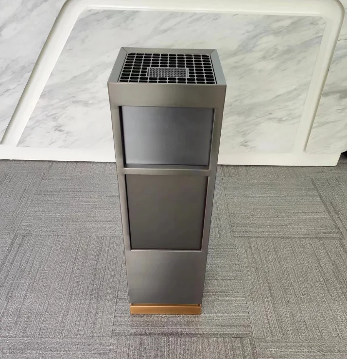网格顶方型垃圾桶