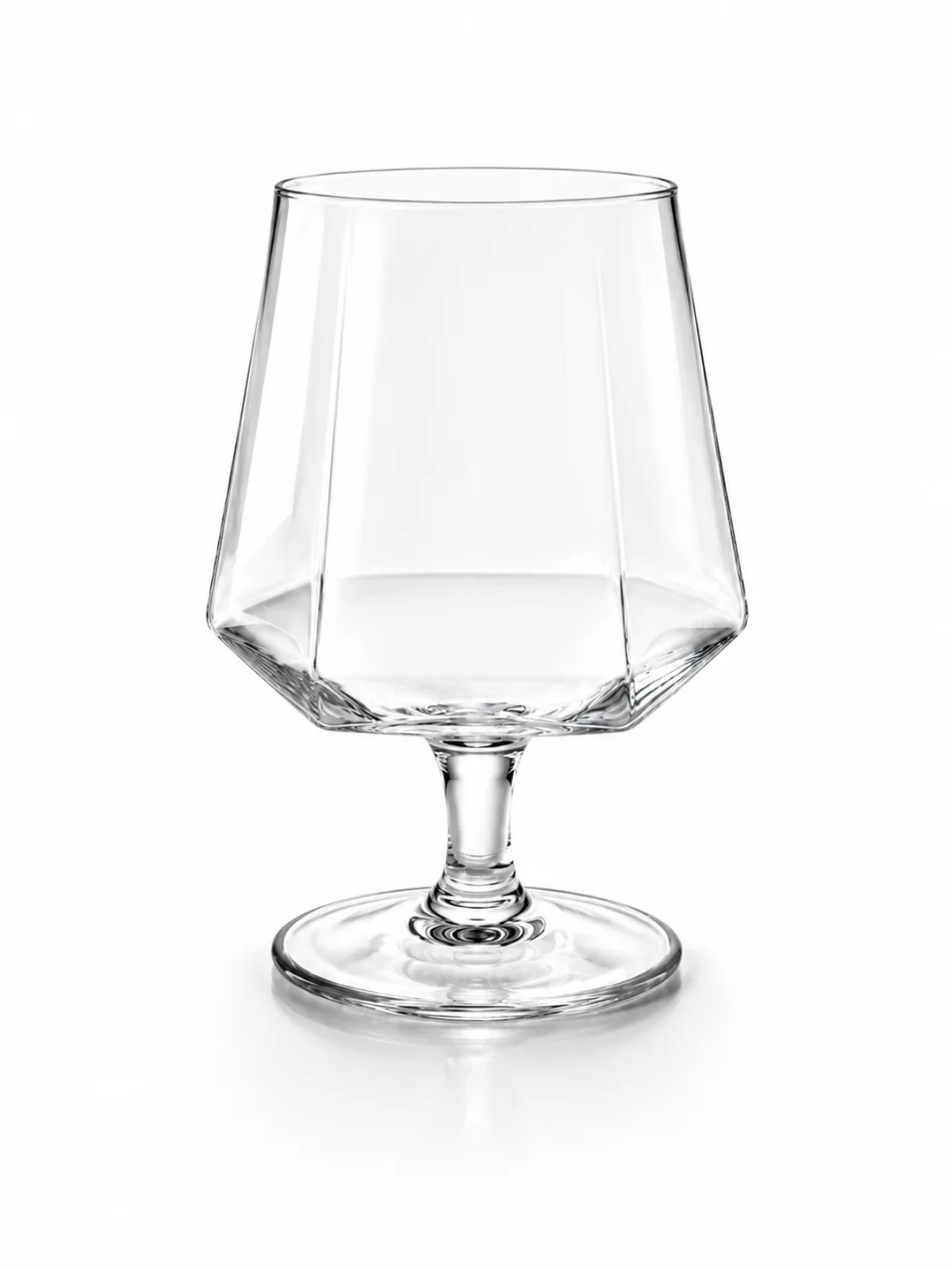 玻璃 六棱白兰地杯