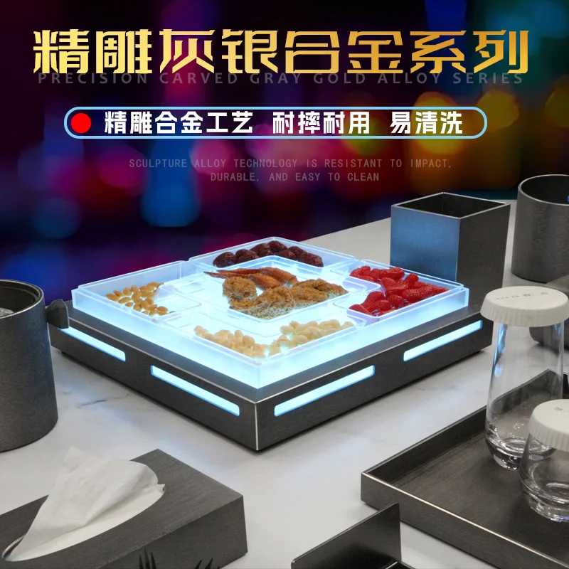 灰钛铝+银边摆台