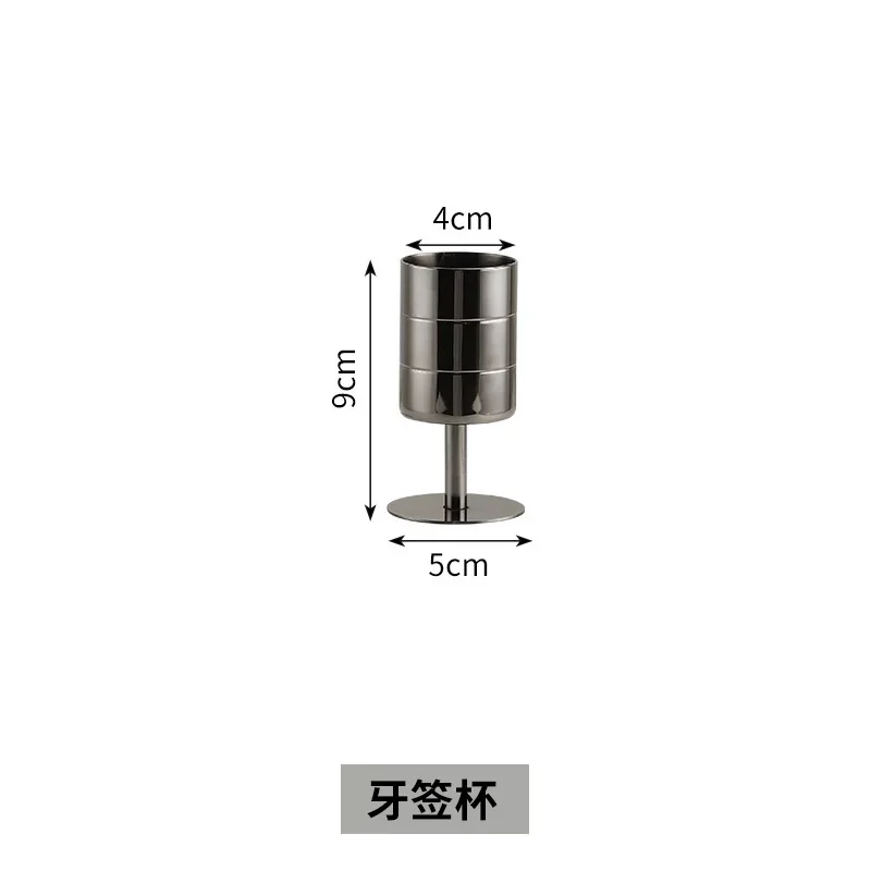 不锈钢高脚牙签盅