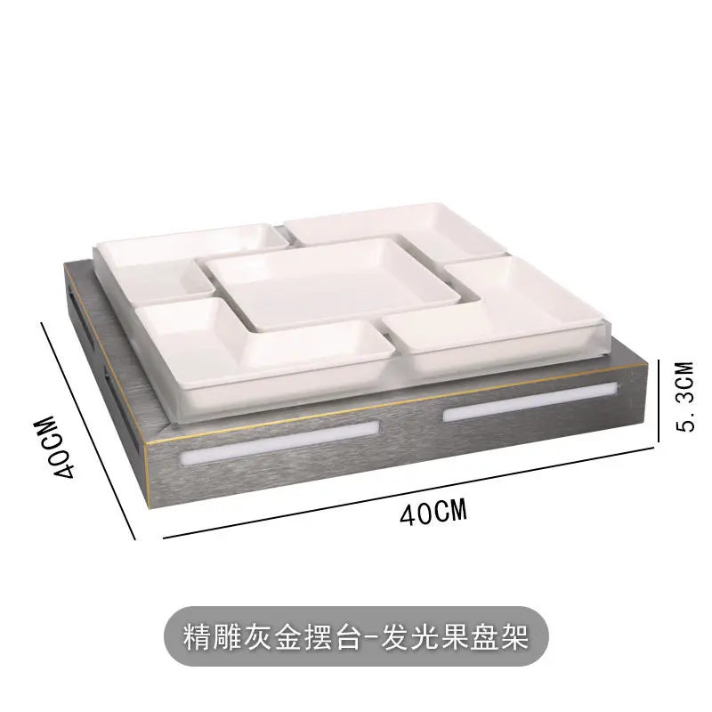 精雕灰金摆台