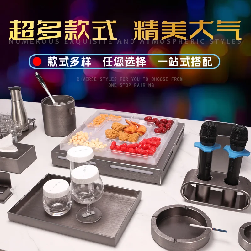 灰钛铝+银边摆台