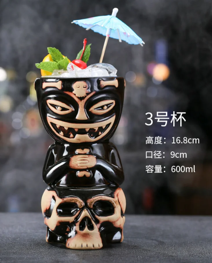 陶瓷TIKI鬼脸杯