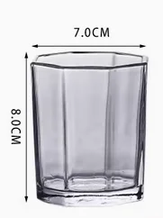 玻璃八角水杯