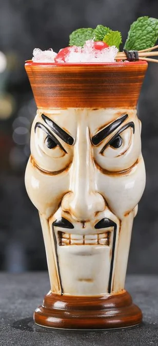 陶瓷TIKI鬼脸杯