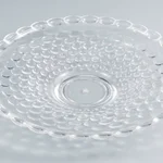 亚克力大号加厚浅珠点果盘