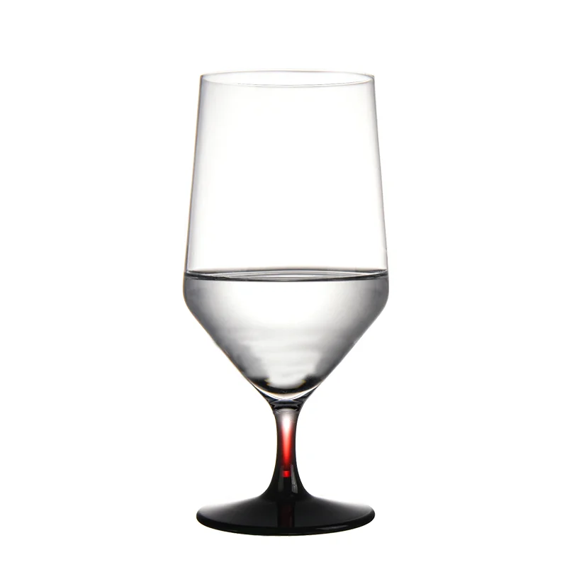 红黑水晶红酒杯