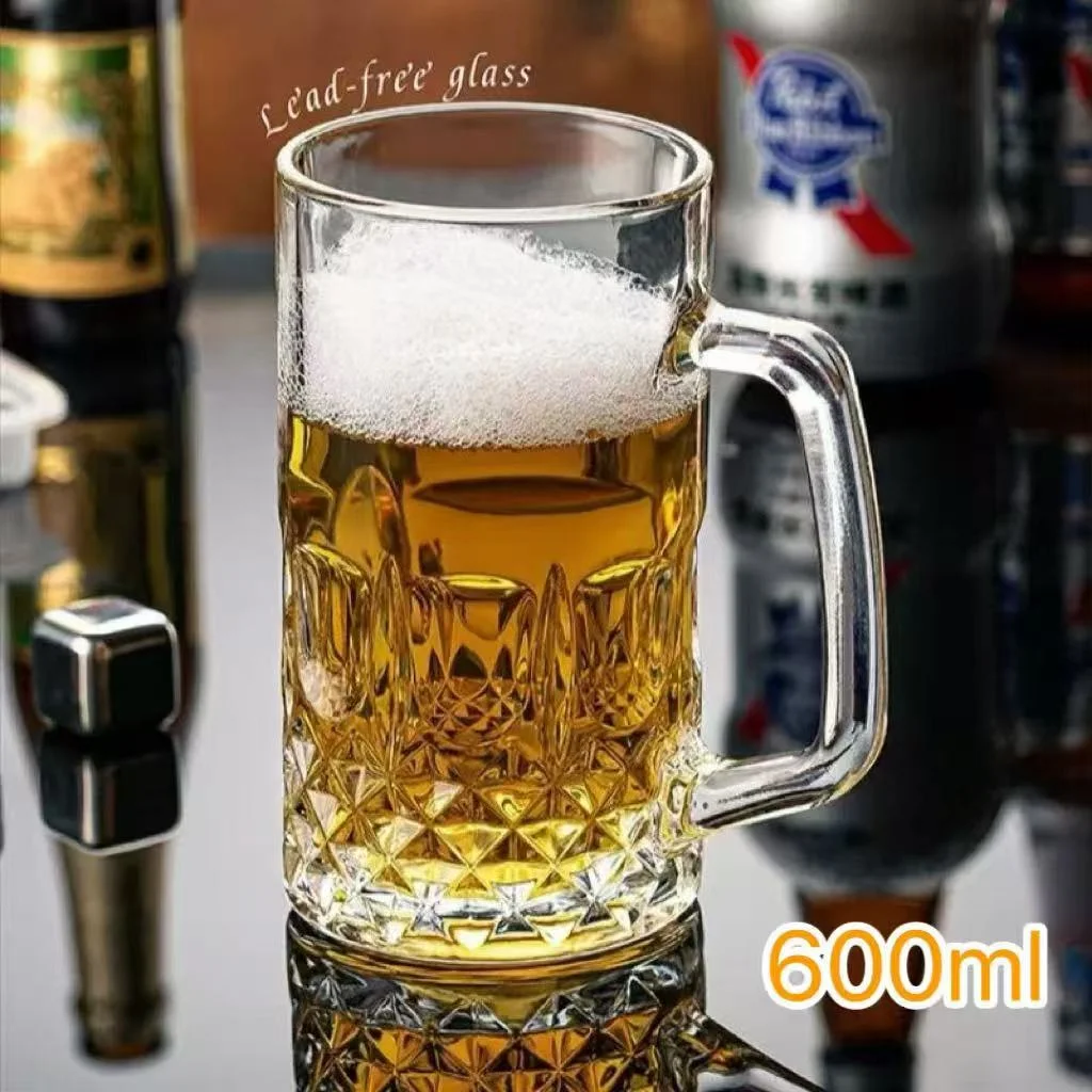 格纹扎啤杯
