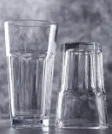 玻璃高身八角杯