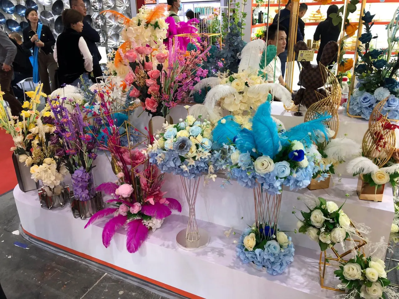 布场桌花