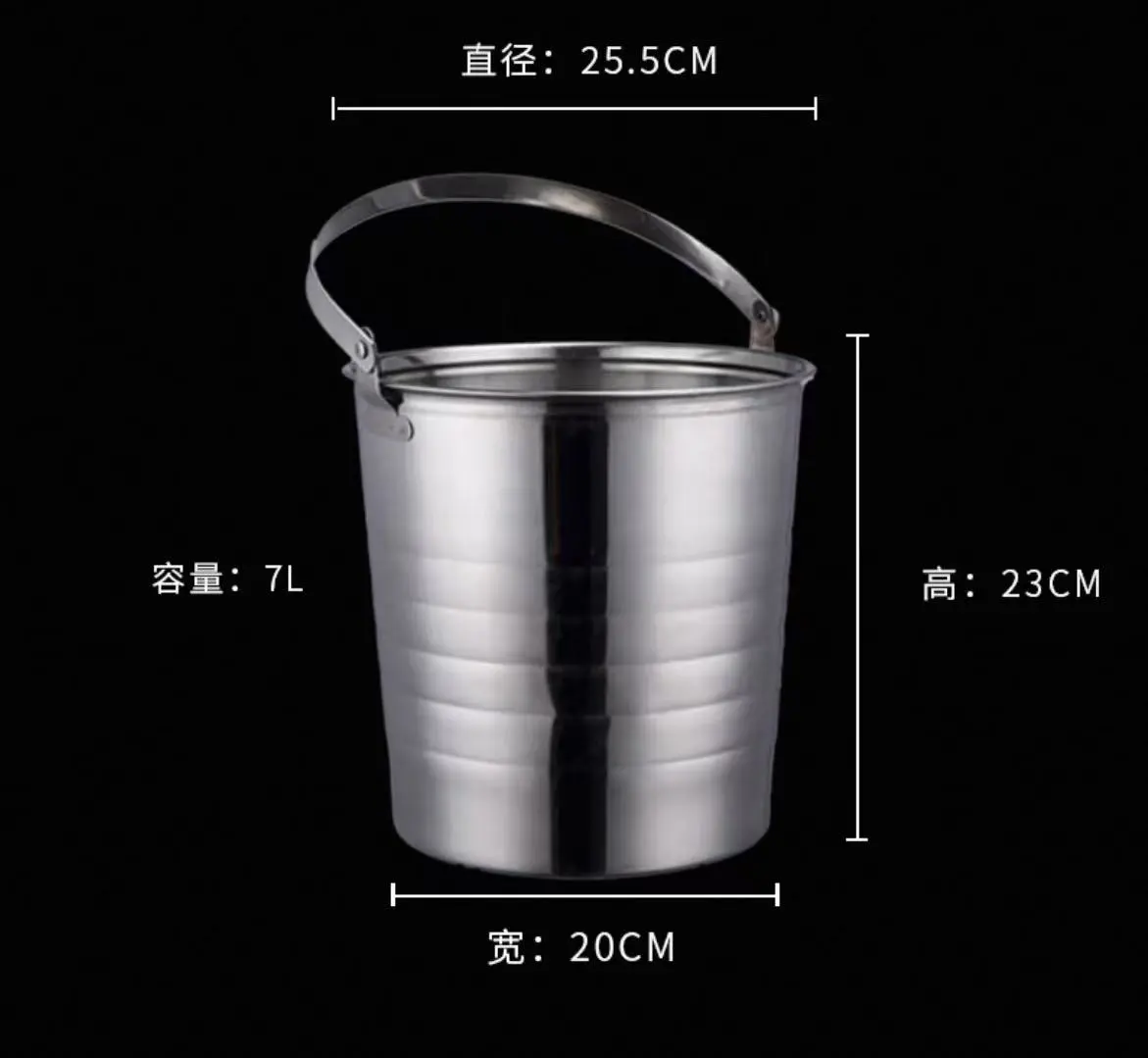 不锈钢提手香槟桶