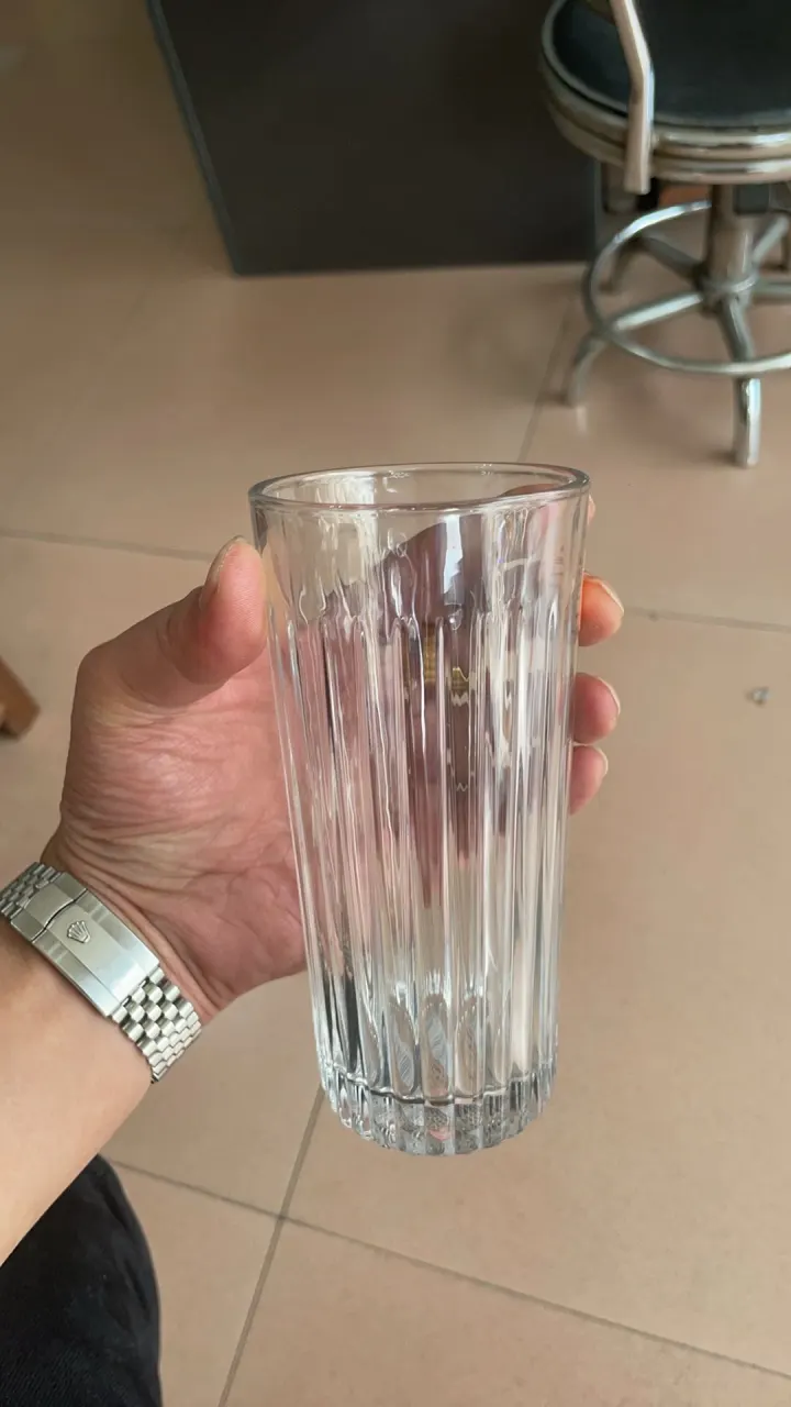 玻璃 条纹水杯