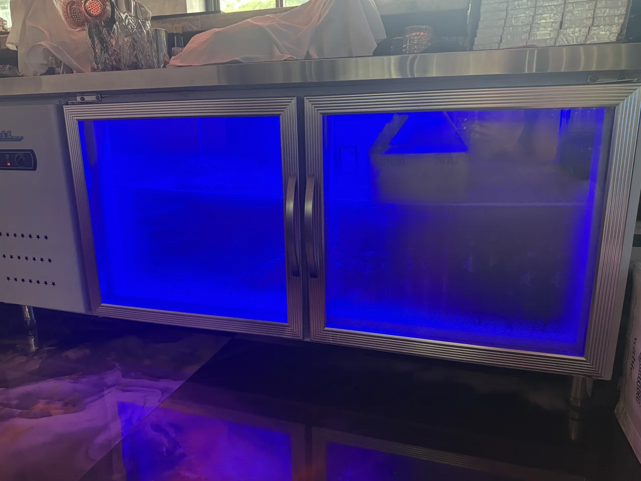 双门蓝光全冷藏工作柜