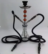 双管晶质水烟壶