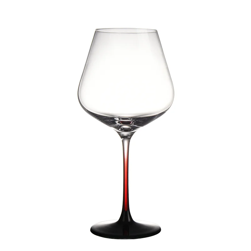 红黑水晶红酒杯
