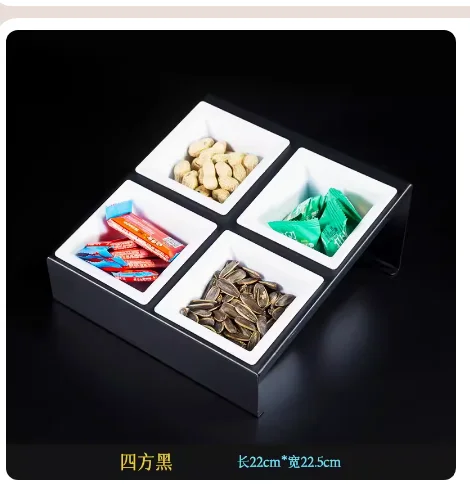 烤漆黑斜放小食架
