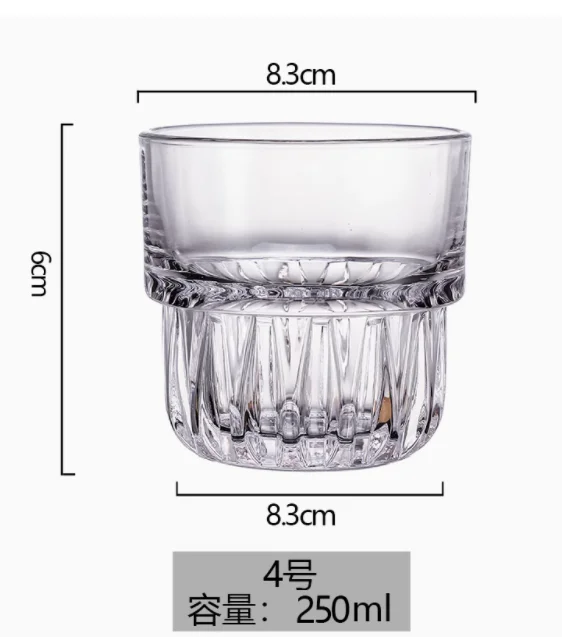 钢化拿铁杯叠叠杯+亚克力杯架