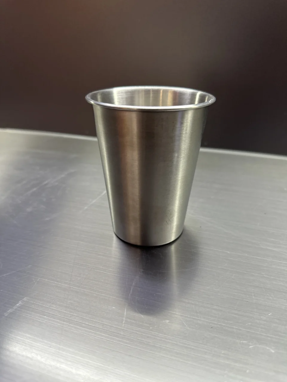 不锈钢卷边杯