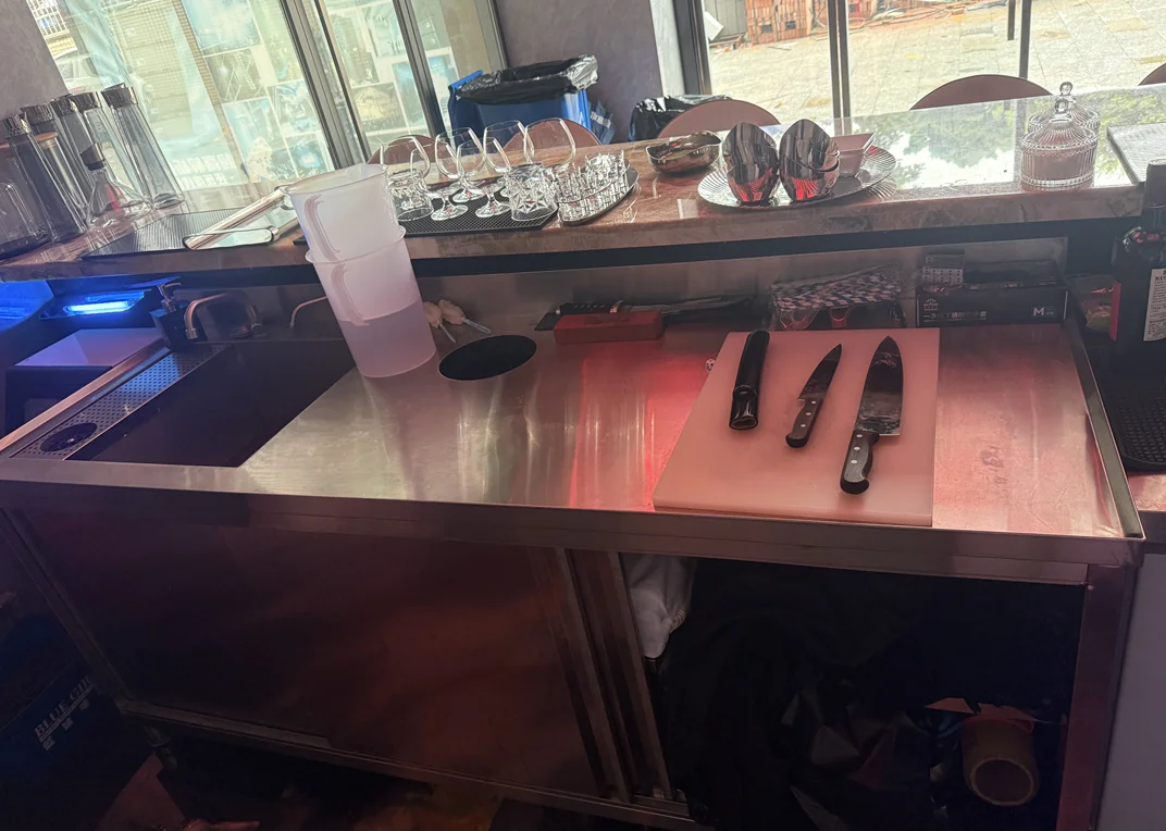 商用果切工作台