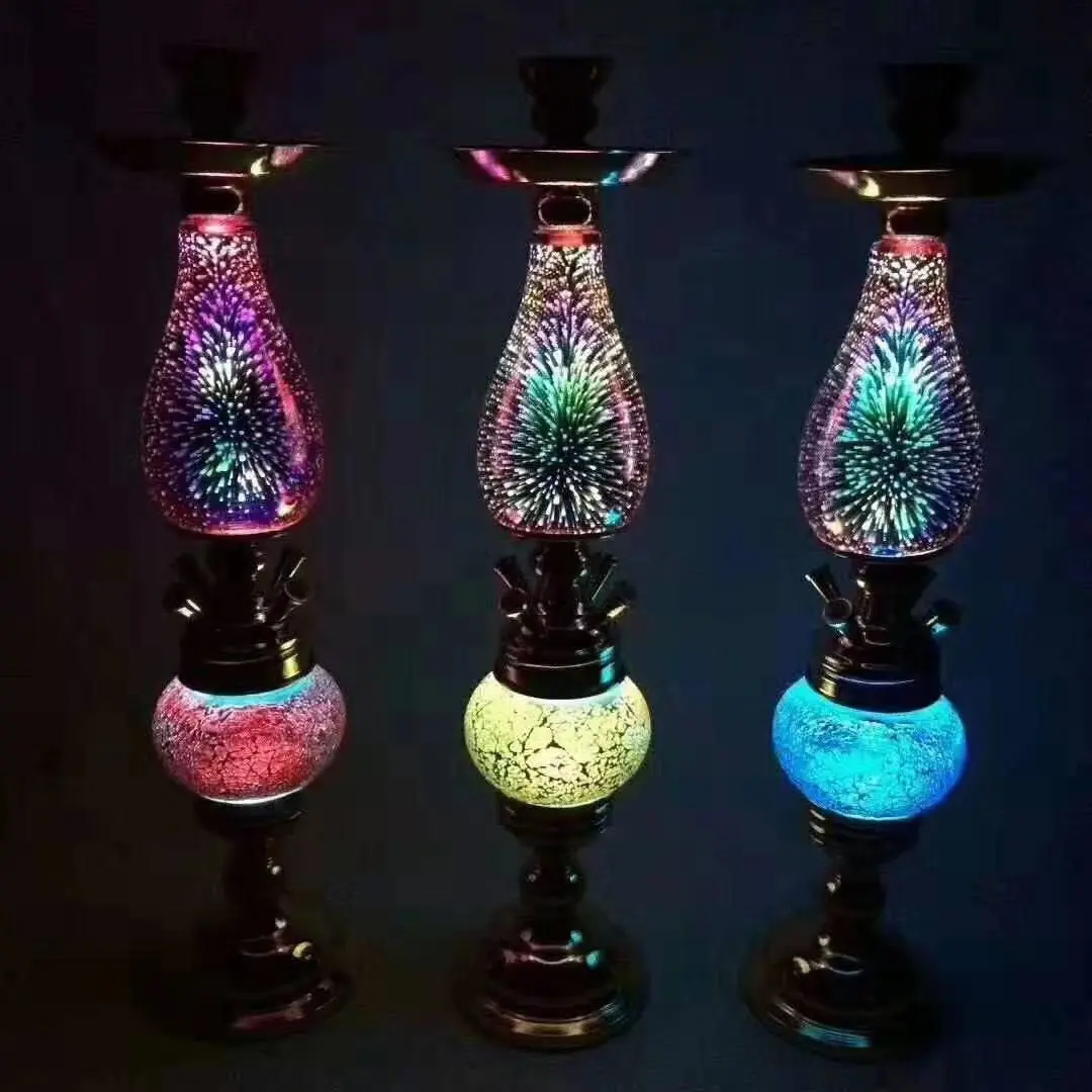 彩纹烟花水烟壶