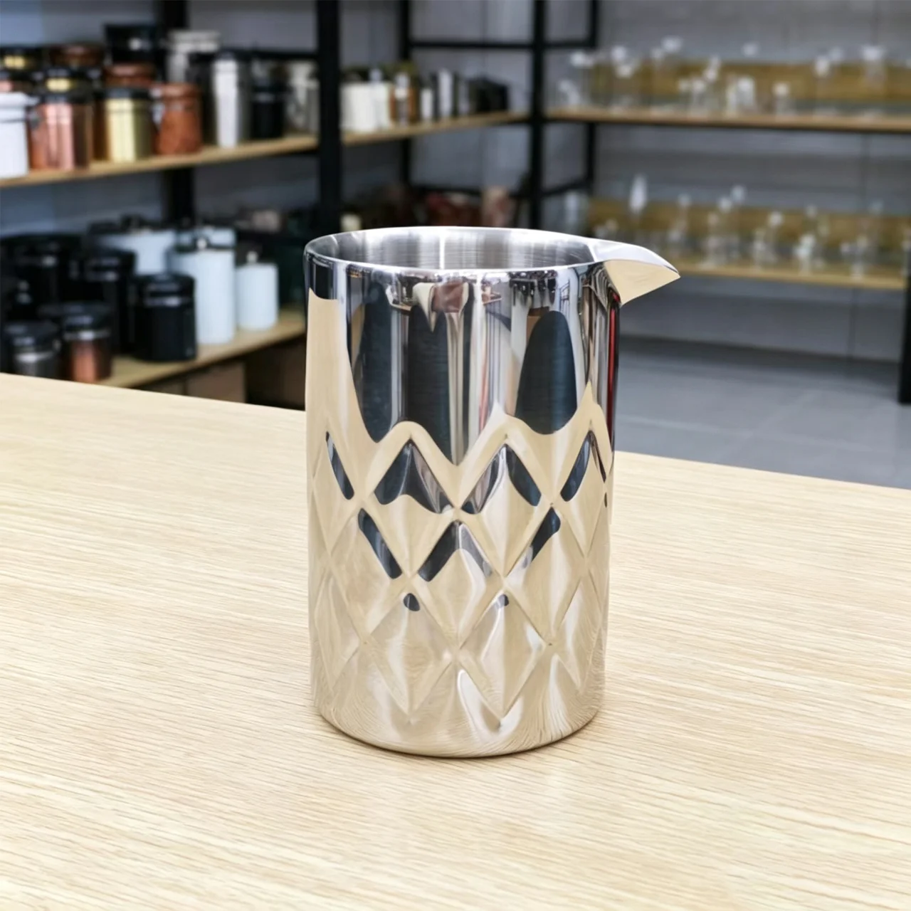 不锈钢 网格搅拌酒杯