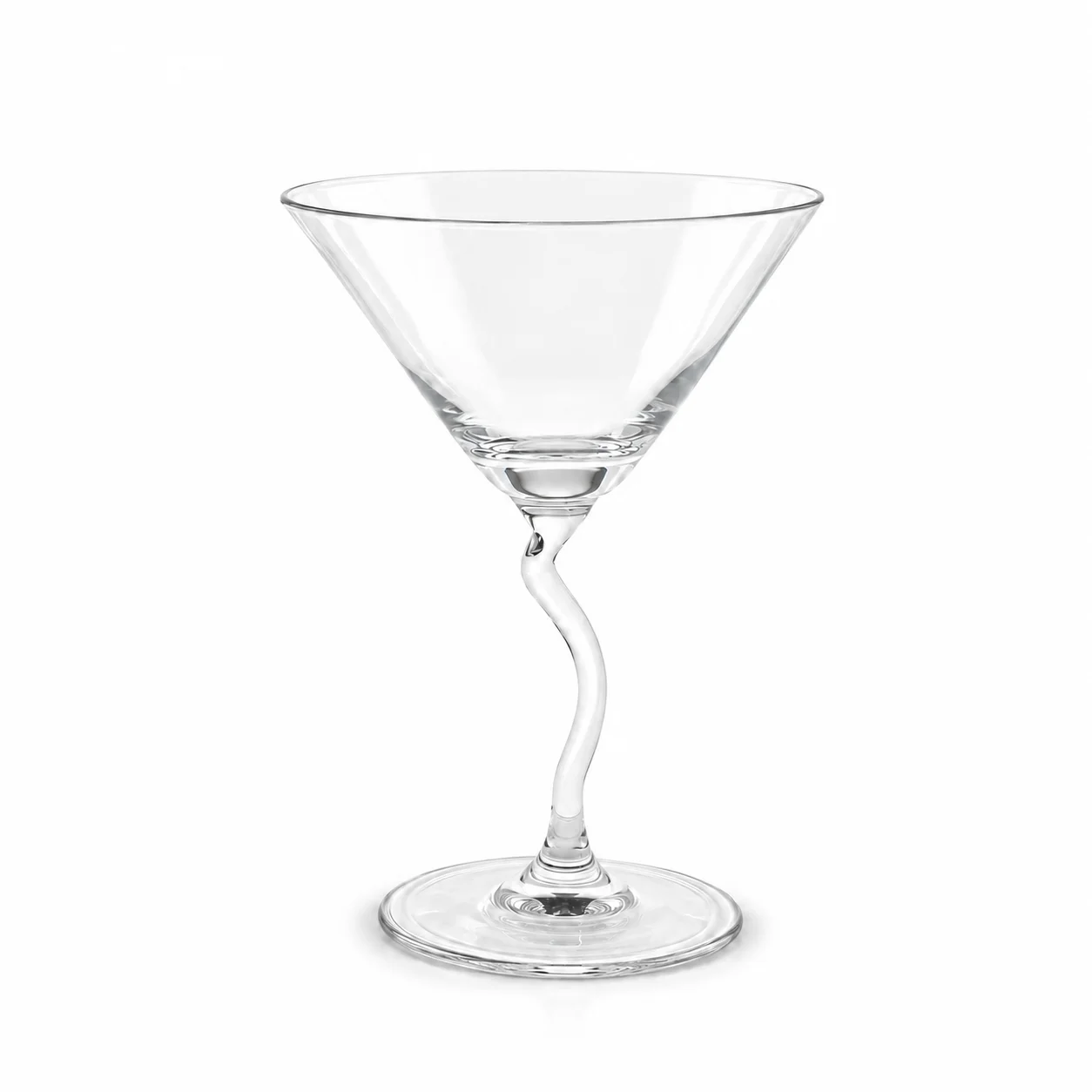 玻璃 弯脚鸡尾酒杯