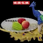 彩绘凤凰果盘