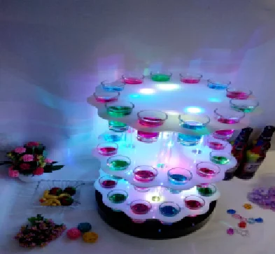 发光36孔三层花瓣杯架