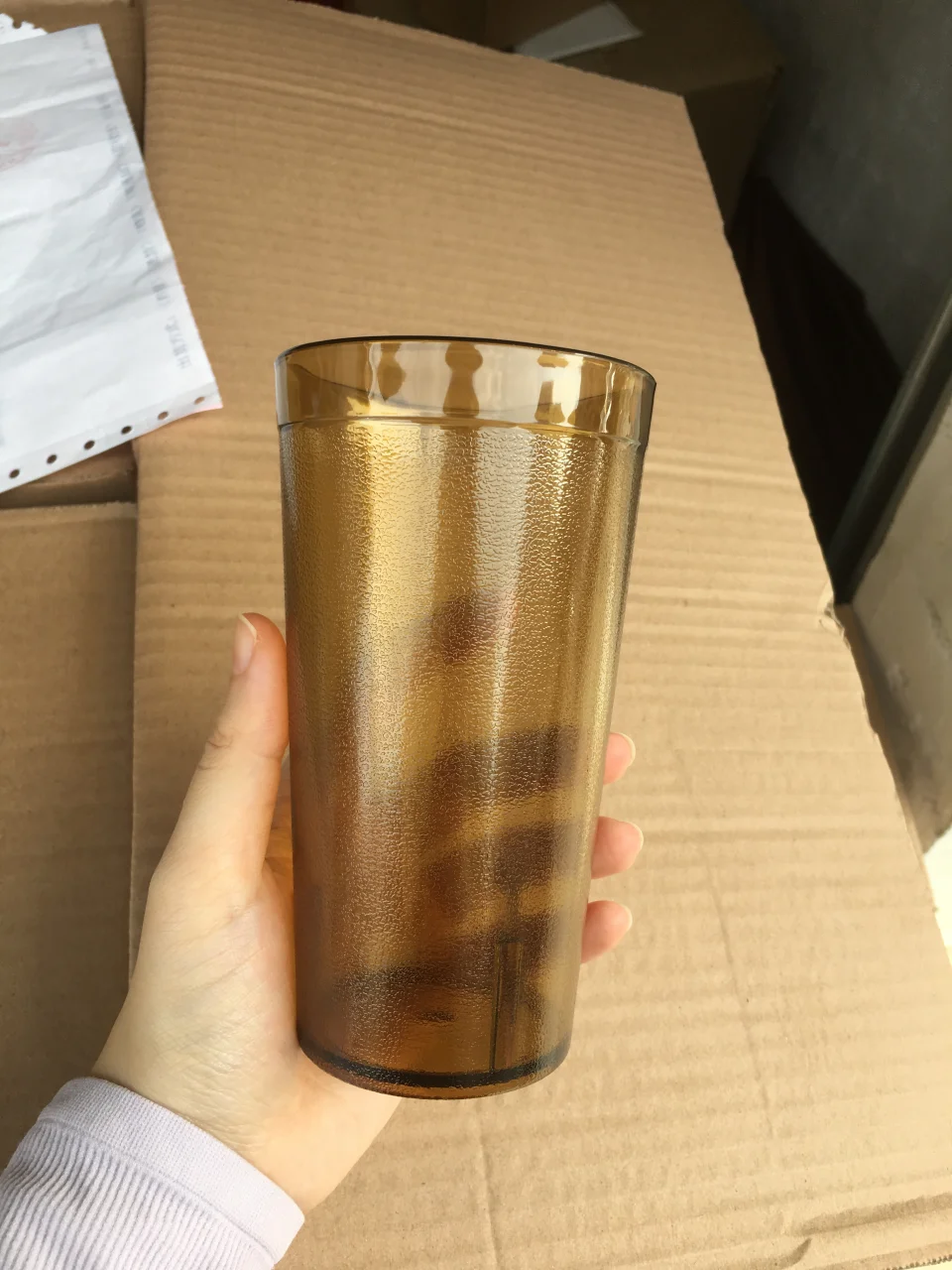 PC塑料磨砂水杯