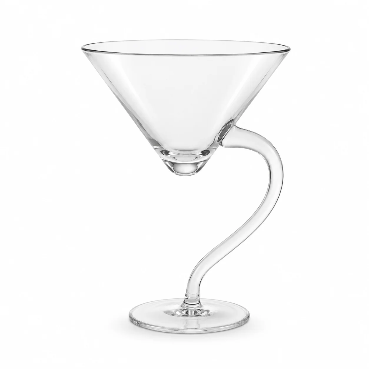 玻璃 弯脚鸡尾酒杯