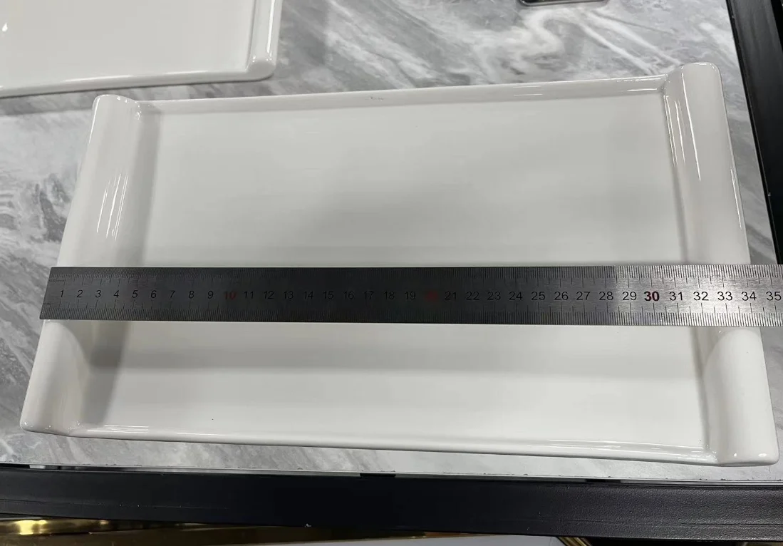 陶瓷 双耳长方盘