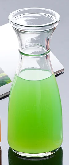 玻璃平口果汁杯