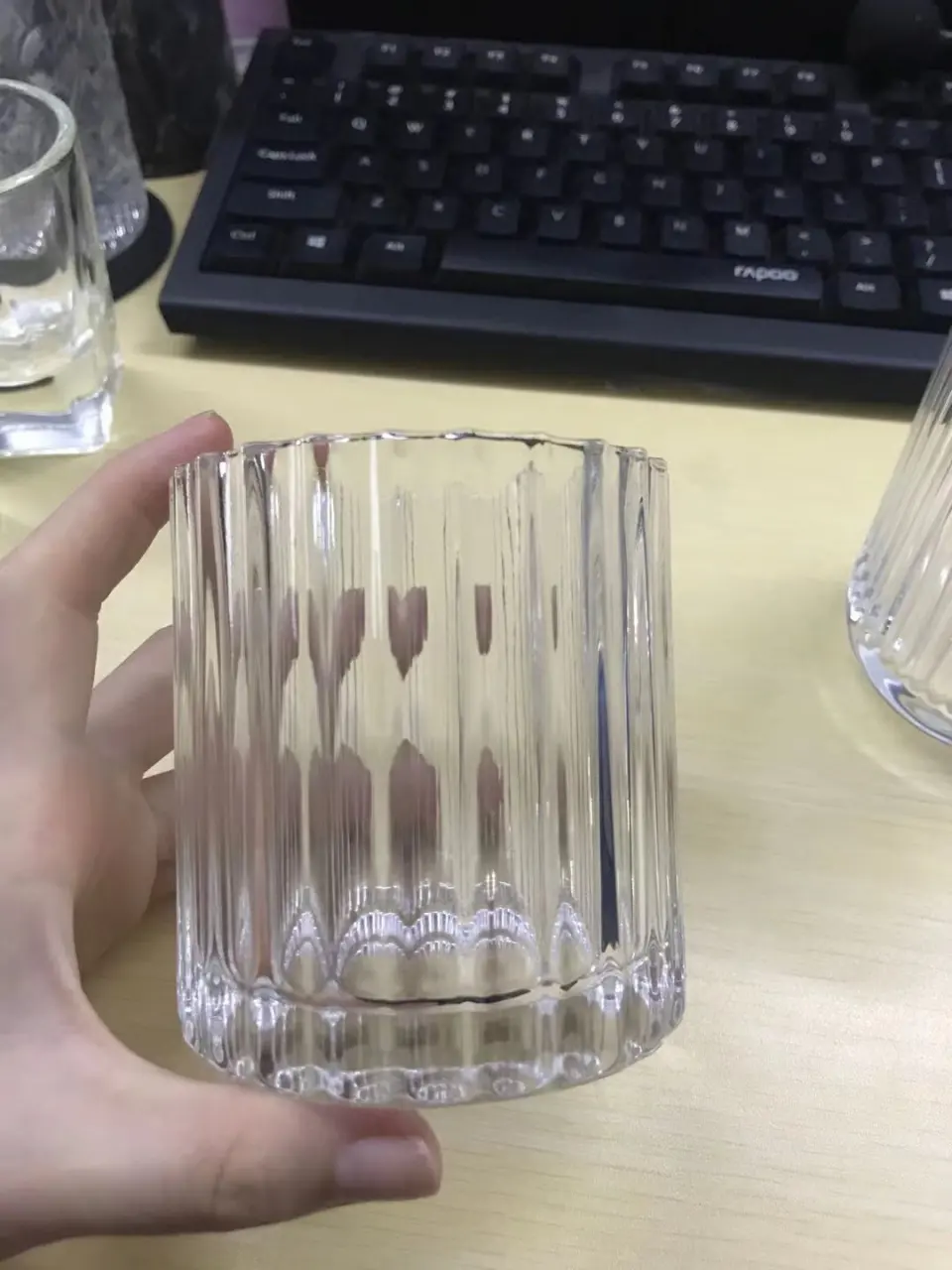 玻璃 竖条纹杯