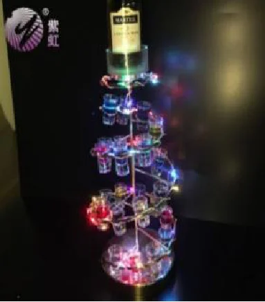 酒座造型 28孔螺旋杯架