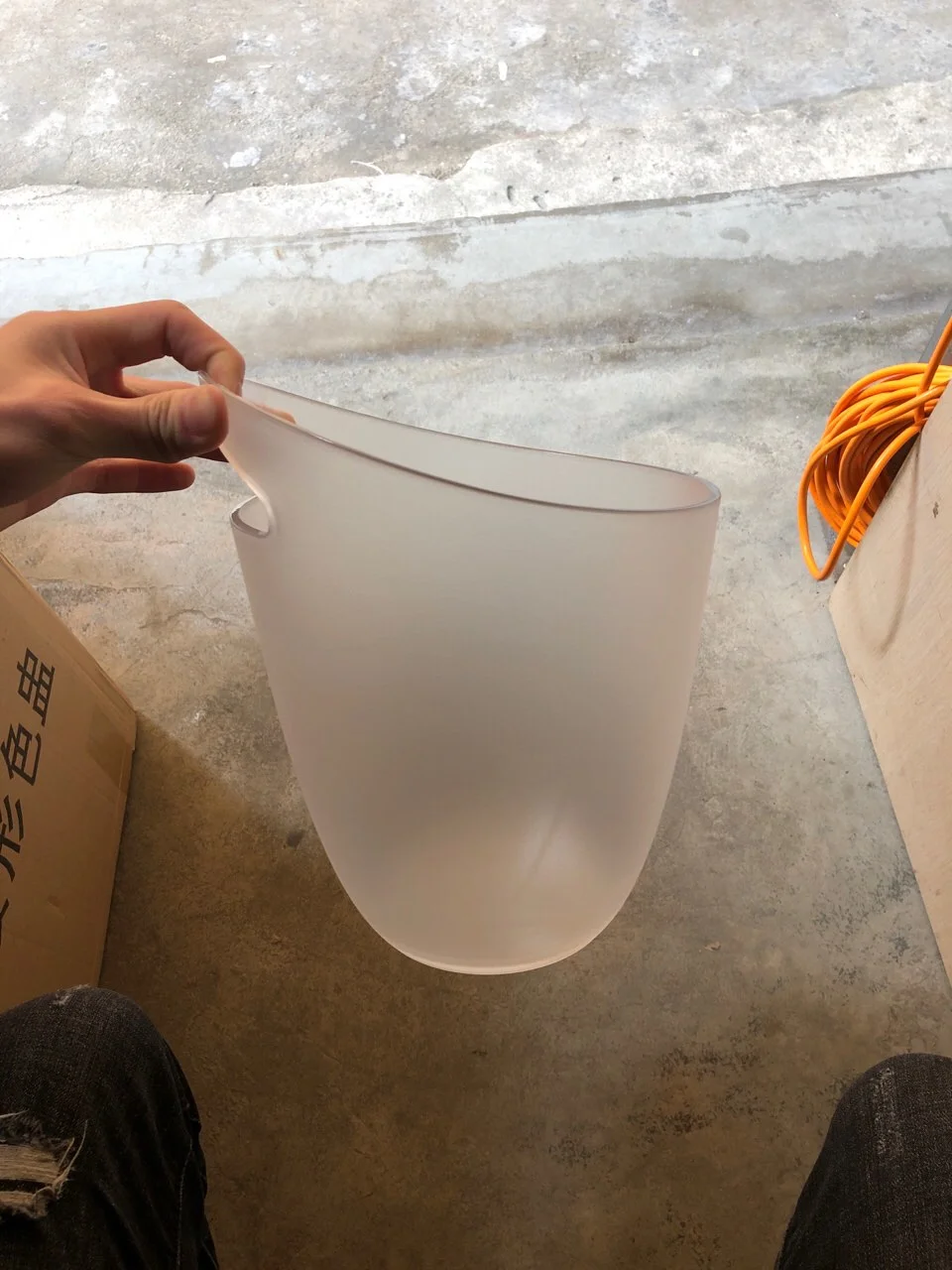 单提手斜口香槟桶