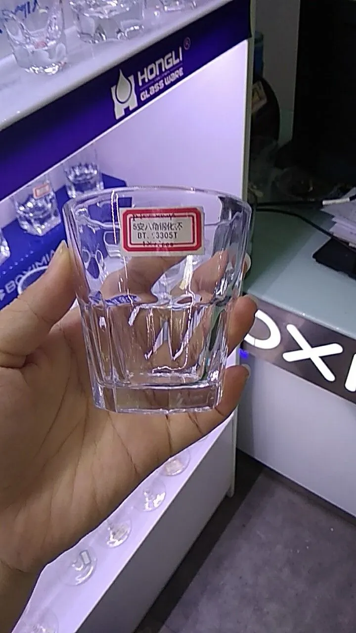 玻璃八角杯