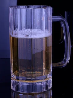 PC塑料啤酒厚底扎杯