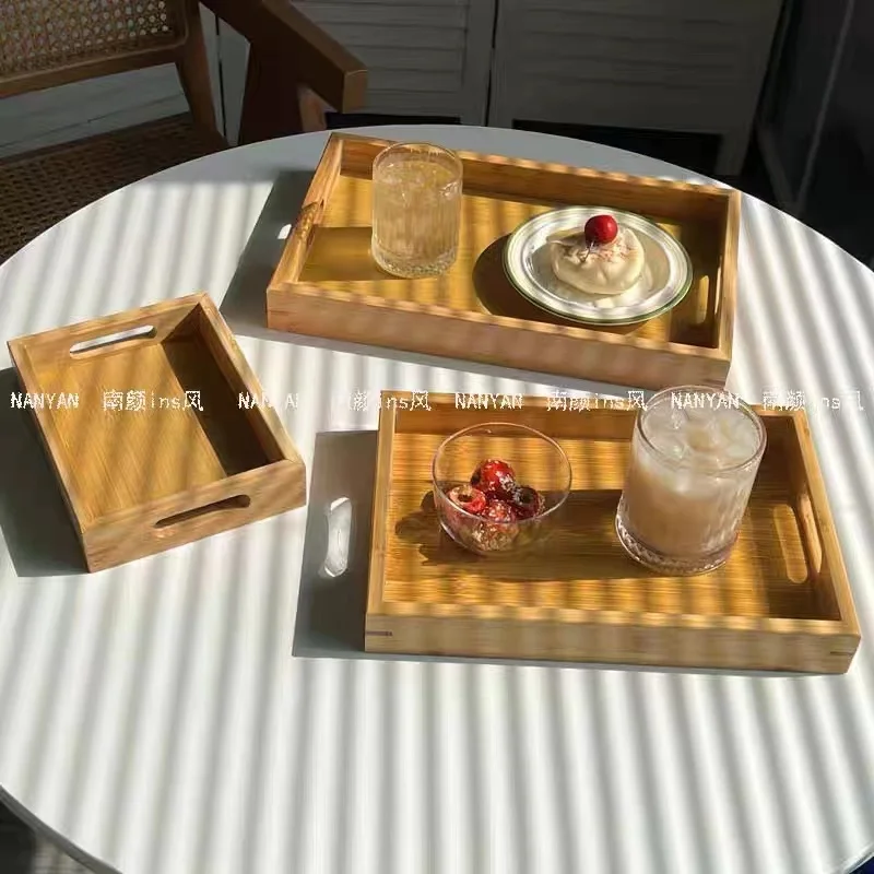 木质带耳托盘