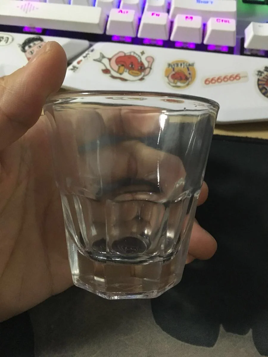 玻璃八角杯