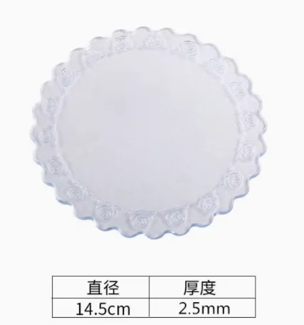 玫瑰杯垫