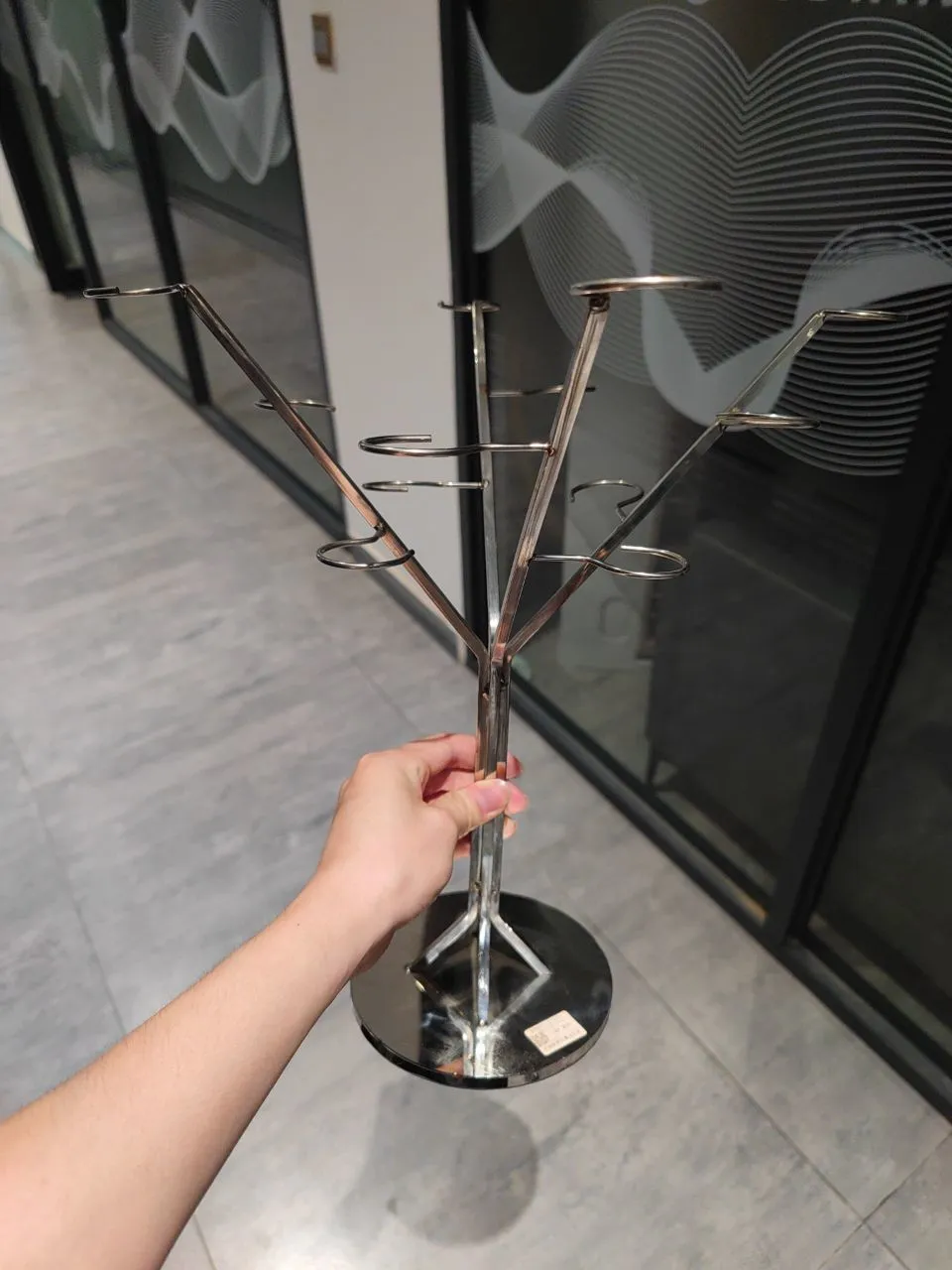 不锈钢树形悬挂杯架