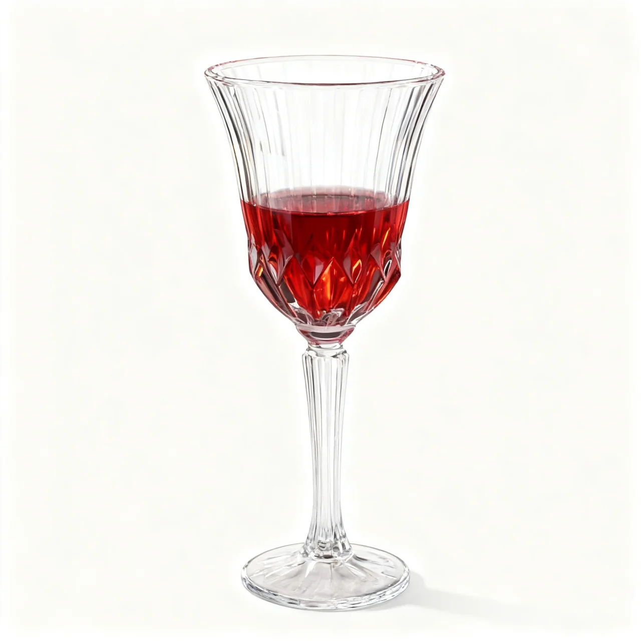 玻璃 花纹红酒杯