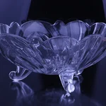 玻璃带脚果盘