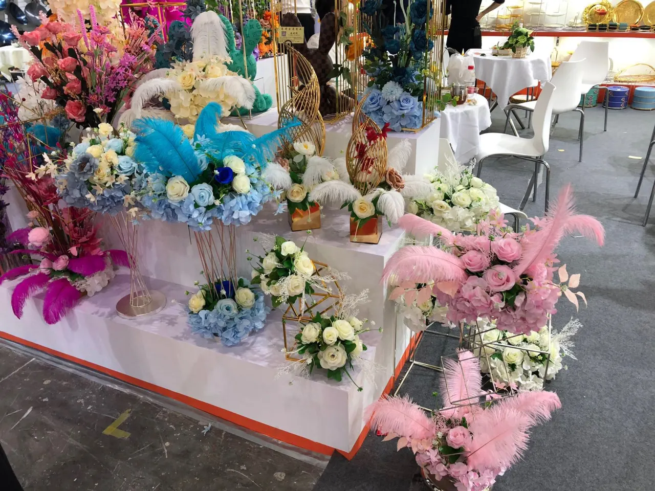布场桌花