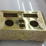 镜光镀金花麦架