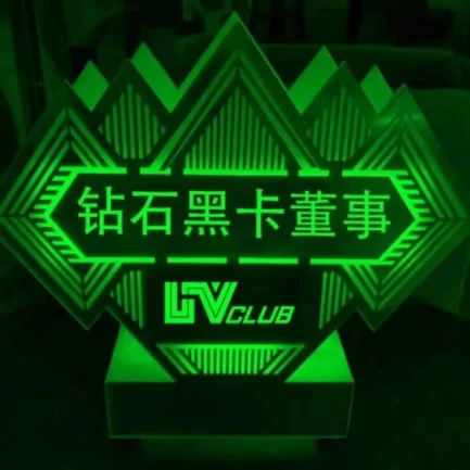 桌面发光灯牌