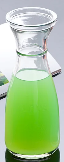 玻璃平口果汁杯